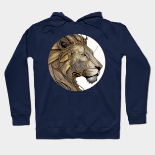 The lion king of the animal, symbolises courage, nobility, strength & royalty Hoodie